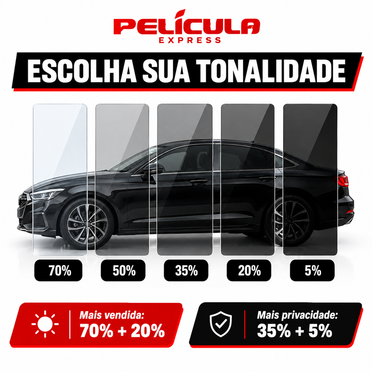 Película Automotiva Byd Dolphin Mini 2024-2027 Nano Cerâmica Térmica Pré-cortada Anti Calor Proteção Uv